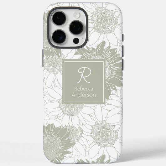 カスタムセージサンフラワー Case-Mate iPhoneケース (裏面)
