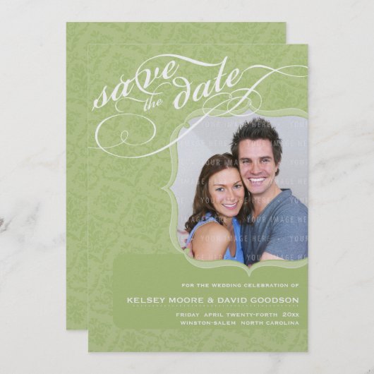 カスタムセーブ・ザ・デート案内:: Kelsey1 セーブザデート (正面/裏面)