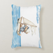 カスタムセーラーテディベア アクセントクッション (正面(垂直))