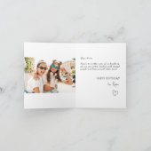 カスタムソウルシスター定義誕生日カードブラック シーズンカード (内部)