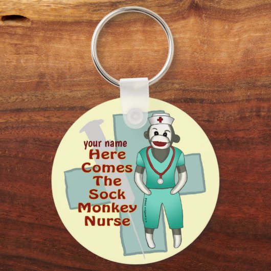 カスタムソックモンキーナース キーホルダー (正面)