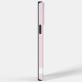 カスタムソフトパ淡い色のステルベビーピンクホワイト水玉模様 Case-Mate iPhoneケース (裏面 / 右)