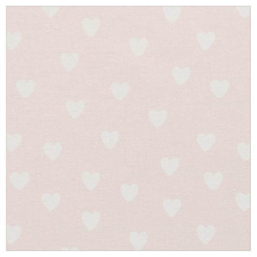 カスタムソフトピンクハート ファブリック (クローズアップ)