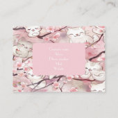 カスタムソフトピンクフローラ用の電池名刺 名刺 (裏面)