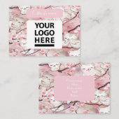 カスタムソフトピンクフローラ用の電池名刺 名刺 (正面/裏面)