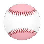 カスタムソフトピンク野球 野球ボール (裏面)