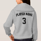 カスタムソフトボールチーム、選手の名前と番号スポーツ (裏面)