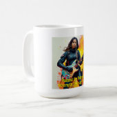 カスタムソルジャーガールギタリストアー感動的ト コーヒーマグカップ (正面左)