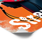 カスタムソルジャーガールギタリストアー感動的ト ポスター (コーナー)