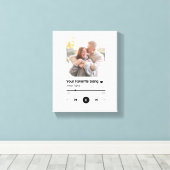 カスタムソングソお気に入りのングワン キャンバスプリント (インサイチュ (ウッドフロア))