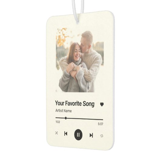 カスタムソングソお気に入りのンワンフォトコーヒーマグLu カーエアーフレッシュナー (左)