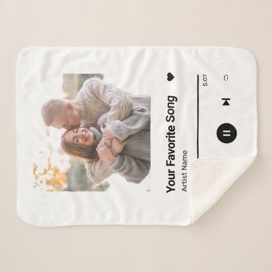 カスタムソングソお気に入りのンワンフォトコーヒーマグLu シェルパブランケット (正面(横))