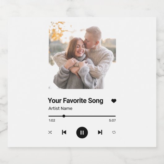 カスタムソングソお気に入りのンワンフォトコーヒーマグLu スパークリングワインラベル (シングルラベル)