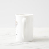 カスタムソングソお気に入りのンワンフォトコーヒーマグLu ボーンチャイナマグカップ (裏面)