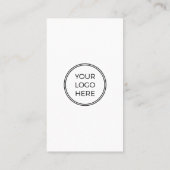 カスタムソーシャルアイコンのロゴQRコード基本 名刺 (裏面)