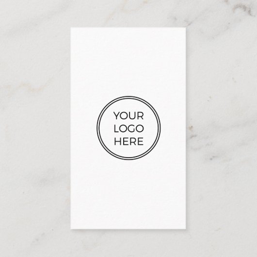 カスタムソーシャルアイコンのロゴQRコード基本 名刺 (裏面)