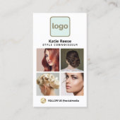 カスタムソーシャルメディアフォトカード – Instagram 名刺 (正面)