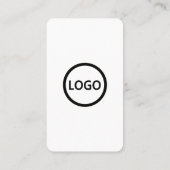 カスタムソーシャルメディアQRコードブラックブシン 名刺 (裏面)