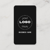 カスタムソーシャルメディアQRコードブラックプロフェッショナル 名刺 (裏面)