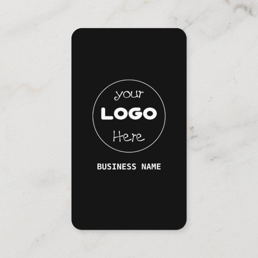 カスタムソーシャルメディアQRコードブラックプロフェッショナル 名刺 (裏面)