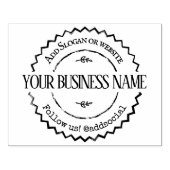 カスタムソーシャルメディ素朴アの自家製の名前 ラバースタンプ (インプリント)