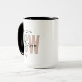 カスタムソーシャルワーカー修士(MSW)卒業祝い マグカップ (正面左)