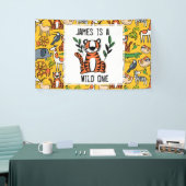 カスタムタイガーワイルドワンファースト誕生日パーティー 横断幕 (トレードショー)