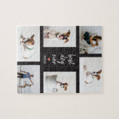 カスタムタイトルのコラージュ編集可能カラー写真パズル ジグソーパズル (横)