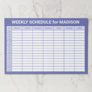 カスタムタイトル週間プランナー ペーパーパッド