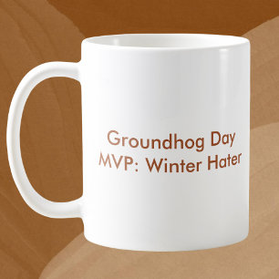 カスタムタイトルGroundhog Day コーヒーマグカップ