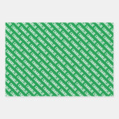 カスタムタイポグラフィカラフル名パターン ラッピングペーパーシート (正面2)