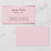 カスタムタイポグラフィスクリプトテンプレートバラ金ゴールド 名刺 (正面/裏面)