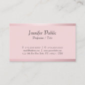 カスタムタイポグラフィスクリプトテンプレートバラ金ゴールド 名刺 (正面)