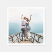 カスタムタイポグラフィナプキン スタンダードカクテルナプキン (正面)