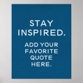 カスタムタイポグラフィポスター、感動的引用文 ポスター (正面)