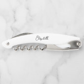 カスタムタイポグラフィ名エレガントモダンシンプル白 ソムリエナイフ (裏面)