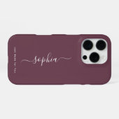カスタムタイポグラフィ名 全iPhoneケース iPhoneケース (裏面横)