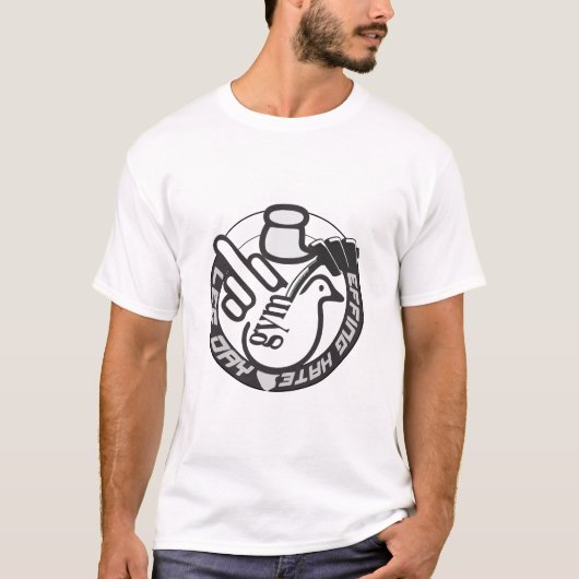 カスタムタイポグラフィtシャツデザイン tシャツ (正面)