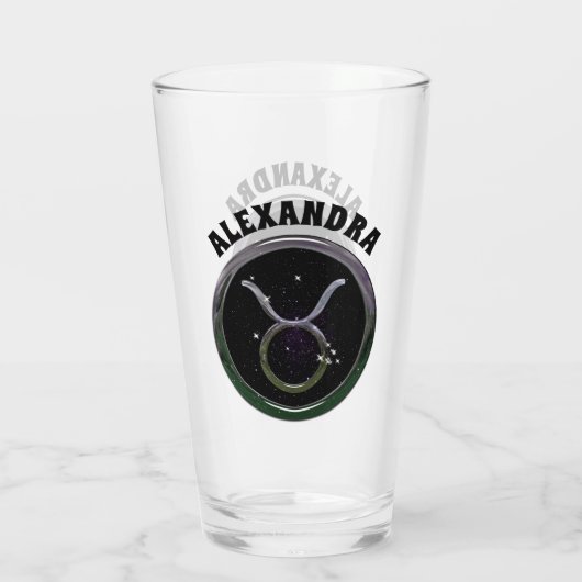 カスタムタウロス タンブラーグラス (裏面)