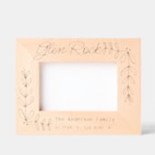 カスタムタウンとファミリ名の新しいホーム座標 レーザー彫刻フレーム (正面)