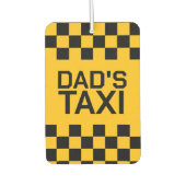 カスタムタクシーパーソナライズされた名 カーエアーフレッシュナー (正面)