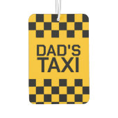 カスタムタクシーパーソナライズされた名 カーエアーフレッシュナー (裏面)