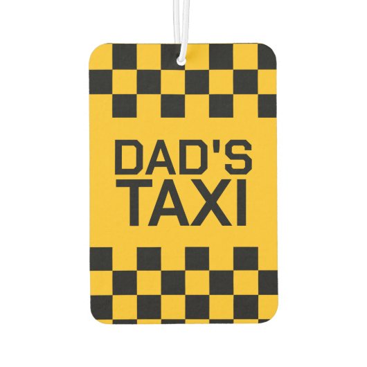 カスタムタクシーパーソナライズされた名 カーエアーフレッシュナー (裏面)