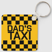 カスタムタクシーパーソナライズされた名 キーホルダー (裏面)