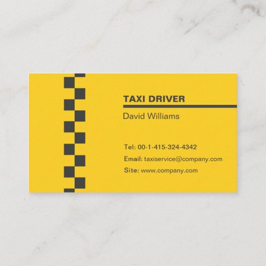 カスタムタクシー/Uber名刺 名刺 (裏面)