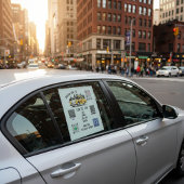 カスタムタクシーQRコードサイン - 支払いとライドオプション ウィンドウサイン