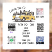 カスタムタクシーQRコードサイン - 支払いとライドオプション ウィンドウサイン (シート2)