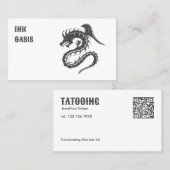 カスタムタトゥー店 名刺 (正面/裏面)