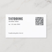 カスタムタトゥー店 名刺 (裏面)