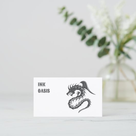 カスタムタトゥー店 名刺 (スタンド正面)